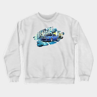 Classic WRX STI Tokyo Night Print Crewneck Sweatshirt